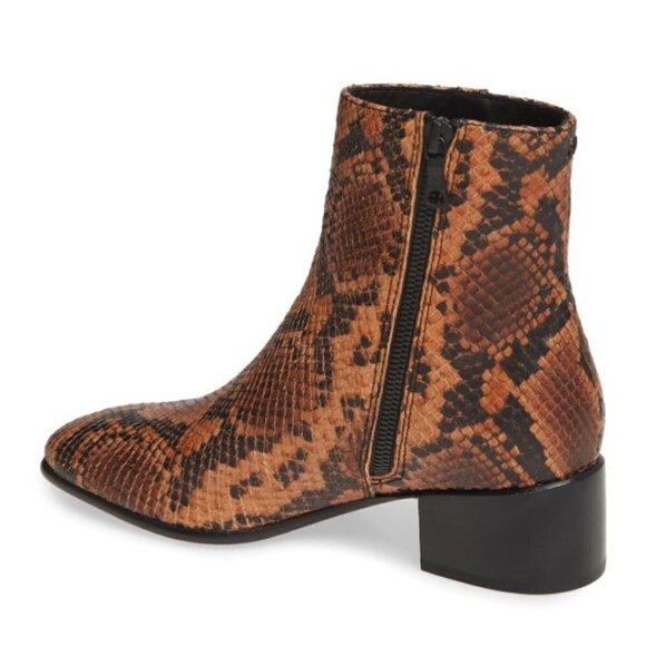 Rag & Bone Aslen Snakeskin Embossed Leather Boots - Picture 3 of 5